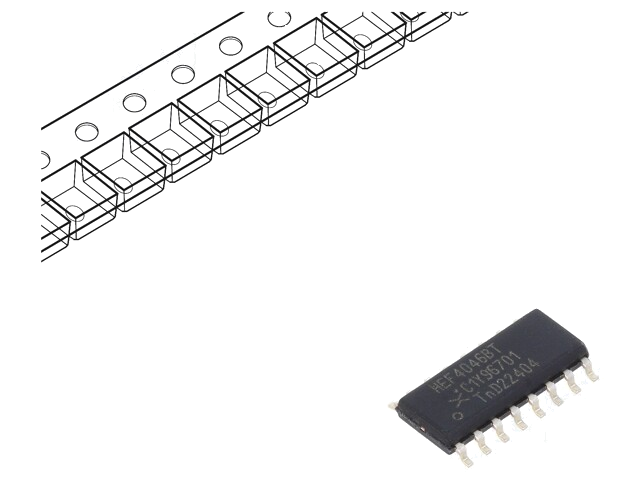 IC: digitaal; phase-locked loop; CMOS; 3÷15VDC; SMD; SO16; HEF4000B IC: digitaal; phase-locked loop; CMOS; 3÷15VDC; SMD; SO16; HEF4000B